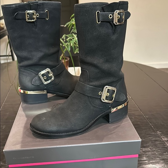 Vince Camuto Shoes - Vince Camuto Women's Windy Buckle Moto Mid Calf Boots